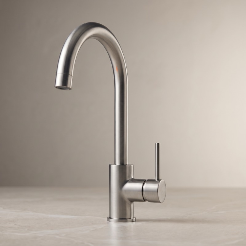 Brushed Steel tap